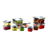 Storage Bottles Fridge Clear Tritan Plastic Organizer Box Food Container 20 Piece Variety Set Pots Kitchen Sealed