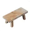 Tapis de bain A1202ZXW Banc Décoration Tabouret en forme de statue en bois Artisanat Support de base de travail Ornement