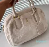 2024 luxurys bolsa de feltro crossbody saco feminino luxo designer sacos moda versátil bolsas de cor sólida com saco de pó