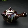 Çin Kung Fu Seyahat Çay Seti Seramik Sır Çaydansı Gaiwan Porselen Teaset Sıkışları Teaware Setleri İçecek Tarihi Töreni 240325