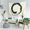 Wandtapijten Enso Japanse Zen Circle Wandtapijt Grappige Muuropknoping Esthetische Home Decor Voor Woonkamer Slaapkamer Dorm