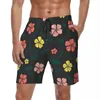 Shorts pour hommes été salle de sport Tropical Floral surf coloré fleur Design conseil pantalon court décontracté séchage rapide plage troncs grande taille