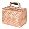 2023 Profial Makeup Box in lega di alluminio Make Up Organizer Custodia cosmetica per donna con borsa da viaggio a specchio di grande capacità 09Ym #