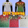 2024年カメルーンサッカージャージAboubakar ondoua Hongla Mbeumo Onana 23 N'Koudou 7 Choupo-Moting Bahoken Football Shirtsファンプレーヤーベニオンアダルトトレーニングセット