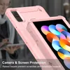실리콘+PC 케이스 Redmi 패드 10.61 인치, 친절한 충격 방지 귀여운 보호 케이스, 킥 스탠드 헤비 듀티 태블릿 커버