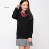 Herbst Japan Shcool Uniform für Mädchen und Jungen Studenten gestrickt V-Ausschnitt LG Ärmel Pullover Pullover Cosplay Kostüme 8 Farben O9eM #