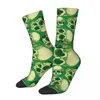 Erkek Çoraplar Yeşil Kafatasları Kafatası İskeleti Erkek Erkek Kadın Kış Çorapları Hip Hop