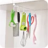 Hooks 1pc Iron Cabinet Hanger Free Nail Wardrobe Hanging Kitchen Creative Storage Bearings Shelf