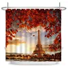 Shower Curtains Natural Forest Tree Scenery Curtain Bathroom Waterproof Polyester Fabric 3d Printed Bath Screen Mat