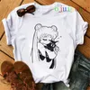 T-shirt a maniche corte stampata Sailor Moon Beauty Girl Warrior da donna