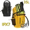 Рюкзак с бесплатными ластами для дайвинга, водонепроницаемая сумка из ПВХ IPX7, сумка для снаряжения для дайвинга на открытом воздухе, большая вместительная сухая сумка для подводного плавания