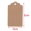 Gift Wrap 100Pcs Blank Price Label Tags With String Rectangular Kraft Paper Lable Jewelry Display Cards Promotion For Sale