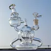 2024 Heady Glass Neo Fab Luxury Desing Rig 8 pouces Bangs en verre Pipe à eau Bong Tabac Fumer 14MM Bol Dab Rig Recycler Bubbler Pipes