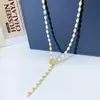 white swan Natural Freshwater Pearl Necklace Nearly Circular Finished Simple Handmade Strand Bead Necklace For Women Jewelry ladies pearl necklaces 6mm