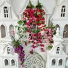 Fleurs décoratives bougainvilliers fleur artificielle vigne mur accrocher plantes vertes noël maison jardin décoration mariage arrangement floral