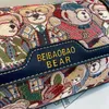 casual crossbody bag, bear pattern, stylish and playful c7xV#