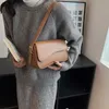 Sac à main pour femme Fi Designer Style Vintage Sacs à bandoulière en cuir Marque Femme Petit rabat Sac à main pour femme S0EQ #