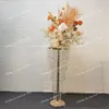 Other Event Party Supplies Tall Centerpieces Gold Vases Crystal Flower Vase Metal Sier Flowers Stand For Tables Decorations Pillar Wal Dhtsv