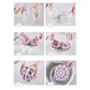 Laundry Bags White Double Ball Saver Practical Mesh Special Bra Washing Anti Deformation Plastic Balls Underwear