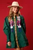 A-Line Loose Cute Sequin Shirts Women Dress Autumn Retro Vestido Fashion Christmas Midi Blus Woman kläder 240320