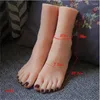 Décoration de fête modèle de pied tasse de Masturbation en caoutchouc Silicone femme faux ongles affichage de jambe Tarsel os cheville Silcone Masterbation