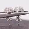 Pendientes colgantes de oro auténtico de 10 quilates, excelentes pendientes colgantes de diamantes de laboratorio, pendientes de moissanita