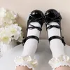 Casual Shoes Sweet Lolita Women's Round Toe Square Heel Low Japanese All-Match Bow Ankel-rem Buckle