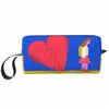 Cuore spezzato Borsa per il trucco Donna Viaggio Cosmetic Organizer Street Mmural Art Eldridge Storage Borse da toilette Dopp Kit Case Box n4MT #