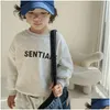 Vêtements Ensembles Printemps Automne Bébé Casual Sportswear Enfants Designers Vêtements Enfant Garçons Filles Outfit Coton Enfants Drop Livraison Mate Oteqv