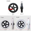 2st 6/7/8 tum tungt rullstol Front Caster Smooth Flexible Solid Tire Wheel Wheelstol Bytesdel