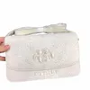 authentic Real Crocodile Skin Women Small Saddle Bag Lady White Purse Genuine Alligator Leather Female Single Cross Shoulder Bag d9gQ#