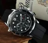 Montres de créateurs de montres pour hommes 42mm omg 300M WATCH mouvement à quartz de haute qualité saphir étanche montre de luxe 007 montres