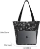 witch In Black Canvas Tote Bag Top Handle Purses Large Totes Reusable Handbags Cott Shoulder Bags For Work Shop Grocery N8Th#