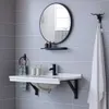 1pc eenvoudige badkamer ronde muur hangende explosieveilige aanrecht make-up spiegel, huisdecoratie