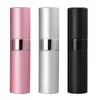 Butelki do przechowywania 3PCS 8 ml płynny pojemnik Mini pusta podróż przenośny spray Atomizer Perfume Butelka drobna mgła kosmetyczna olejek eteryczny aluminium