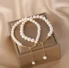 Strand Minar – perles d'eau douce baroques de haute qualité, pompon réglable pour femmes, bijoux en cuivre plaqué or véritable