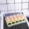 Bouteilles de rangement, boîte à œufs à 15 grilles, plateau avec couvercle, réfrigérateur de cuisine, boîtes de rangement, organisateur de réfrigérateur