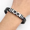 Bracciale rigido in acciaio inossidabile digitale 100 Bracciale in silicone Affascinanti accessori per gioielli di moda da uomo Regalo di San Valentino per feste