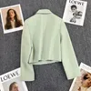 Wiosenna jesienna Blazers Elegancka damska kurtka Chic Casual Sports Suit Korean Fashion Płaszcze Solid Luksusowe ubrania biurowe 240320