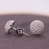 Pendientes colgantes de oro auténtico de 10 quilates, excelentes pendientes colgantes de diamantes de laboratorio, pendientes de moissanita