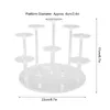 저장 백 컵 케이크 디스플레이 스탠드 아크릴 투명 10 열 다기능 침식 내성 디저트 테이블 추수 감사절