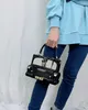 Svart bilform Kvinnor Handväska axelväska akrylbox stil handväska crossbody väska kvinnlig fest koppling designer kväll väska 240321