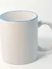 Mokken Koffie Thee- en Waterbekers Betaalbaar Huishoudelijk Reclamegeschenk Minimalistisch Wit Porselein Effen Kleur Geglazuurd