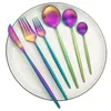 مجموعات أدوات المسطحات 4Set/6SET GOLD STK KNIFE FORK SPOON DINDY 304