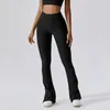 Damen gerippte ausgestattete Hosen hohe Taille Leggings Frauen Neon Glockenboden Sporthosen nahtloses Fitness Fitness trainieren enge Jogginghose BCK8056-2