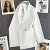 Abiti da donna Blazer Primavera Autunno Abito tinta unita Elegante Giacca da donna casual coreana Moda Cappotti femminili di lusso Giunzione Abiti da ufficio per donna 231019