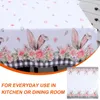 Table Cloth Cloths Easter Tablecloth Party Tablecloths Holiday Runner Spring Home For Banquet