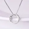 2024 New Trendy Circle for Women Simple Stylish Cubic Zircon Clavicle Chain Necklace Designer Wedding Jewelry