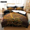 Yatak Setleri 3pcs Güzel Hafif Ağacı Ev Yatak Kişileri Süper Kral Kapak Yastık Kılıfı Yorgan Tekstil Seti