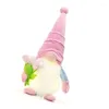 Party Decoration Illuminated Plush Decorations Handmade Mother Day Gnomes Toy Tabletop Glowing Ornaments